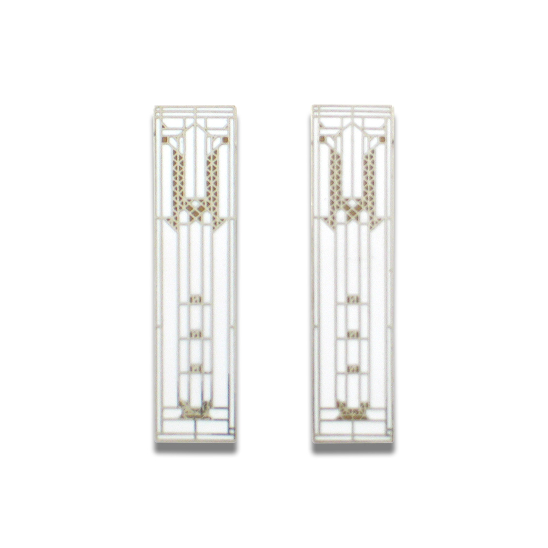 Intricate Sterling Silver Earrings, Frank Lloyd Wright Window Design –  Ocean Girl Gifts FL
