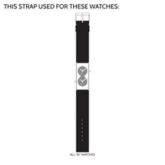  ACME Studio BI WATCH BLACK STRAP refills/parts watch straps
