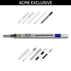  ACME Studio EASY FLOW P9000 ROLLER BALL REFILL BLUE w/ Parts