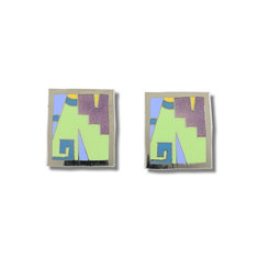 Carlos Almaraz SHIELD Earrings jewelry hispanic artists for acme