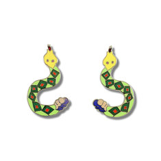 Carlos Almaraz SNAKE Earrings jewelry hispanic artists for acme