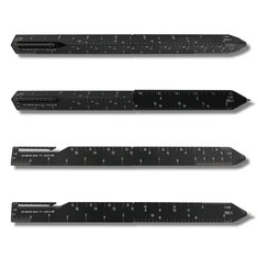 Shigeru Ban SCALE - BLACK Retractable Ballpoint writing tools collezione materiali