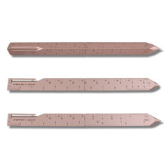 Shigeru Ban SCALE - ROSE GOLD Retractable Ballpoint writing tools collezione materiali