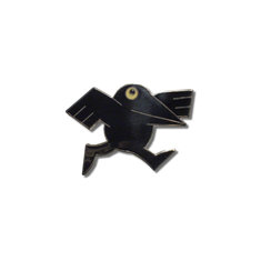 Michael Bedard CROW Brooch ARCHIVED writing tools pens