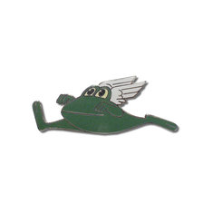 Michael Bedard LEAPING FROG Brooch ARCHIVED writing tools pens