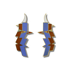 Billy Al Bengston KOLU OLELO Earrings jewelry artists for acme