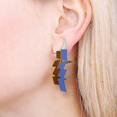 Billy Al Bengston KOLU OLELO Earrings jewelry artists for acme
