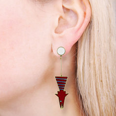 Billy Al Bengston LONU Earrings jewelry artists for acme