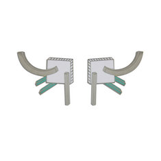 Beppe Caturegli FARAH Earrings jewelry memphis designers for acme