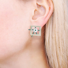 Beppe Caturegli TINA Earrings jewelry memphis designers for acme
