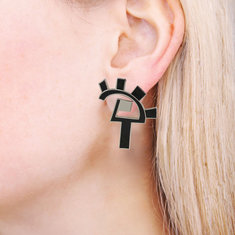 Beppe Caturegli TOLTEC Earrings jewelry memphis designers for acme