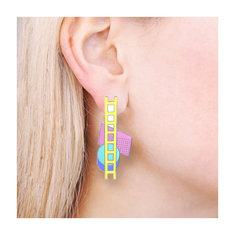 Aldo Cibic STEPS 2 Earrings jewelry memphis designers for acme