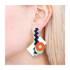 Aldo Cibic STEPS 3 Earrings jewelry memphis designers for acme