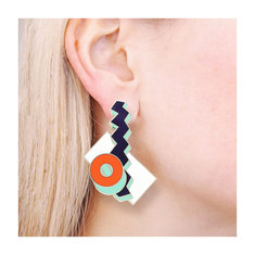 Aldo Cibic STEPS 3 Earrings jewelry memphis designers for acme