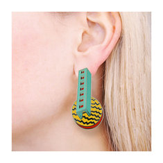 Aldo Cibic STEPS 4 Earrings jewelry memphis designers for acme