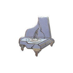 Salvador Dali PIANO Brooch ARCHIVED writing tools pens