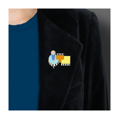 Michele De Lucchi PLATONE Brooch jewelry memphis designers for acme