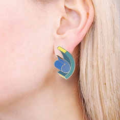 Michele De Lucchi QUOTABLE Earrings jewelry memphis designers for acme