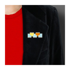 Michele De Lucchi SOCRATE Brooch jewelry memphis designers for acme