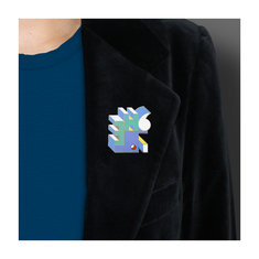 Michele De Lucchi TONKA Brooch jewelry memphis designers for acme
