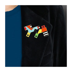 Nathalie Du Pasquier NERGAL Brooch jewelry memphis designers for acme