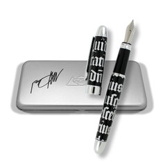 Rod Dyer GOTHIC SCRIPT SILVER - Signed Standard Fountain Pen site exclusives signed
