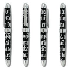 Rod Dyer GOTHIC SCRIPT SILVER - Signed Standard Fountain Pen site exclusives signed