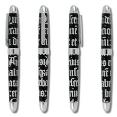 Rod Dyer GOTHIC SCRIPT SILVER Standard Fountain Pen writing tools standard fountains