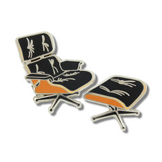 Charles & Ray Eames LOUNGE CHAIR Pin ARCHIVED writing tools pens