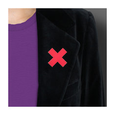 Johanna Grawunder RED X Brooch jewelry architects for acme