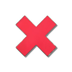 Johanna Grawunder RED X Brooch