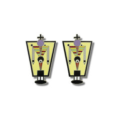 April Greiman MAN Earrings jewelry acme collection
