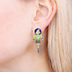 Steven Guarnaccia FLASH & GORDON Earrings jewelry acme collection