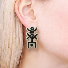 Mick Haggerty COUPLING Earrings jewelry acme collection