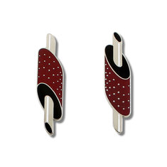 John Van Hamersveld MUFFLER Earrings jewelry graphic designers
