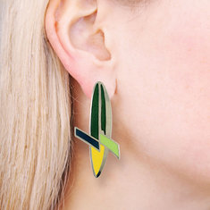 Massimo Iosa-Ghini BAMBOO Earrings jewelry collezione bolido