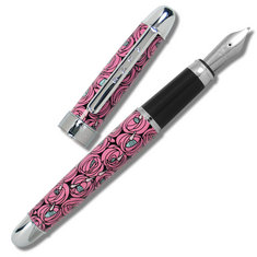 Charles Rennie Mackintosh ROSES Fountain Pen & Card Case Set writing tools pen & card case sets