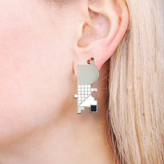 Richard Meier #02 Earrings jewelry architects for acme