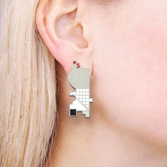 Richard Meier #02 Earrings jewelry architects for acme