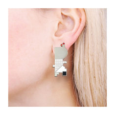 Richard Meier #02 Earrings jewelry architects for acme