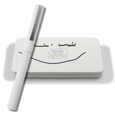 Richard Meier RM II - MATTE WHITE/CHROME SIGNED Prototype Roller Ball site exclusives signed