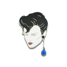 Patrick Nagel Untitled Patrick Nagel Brooch ARCHIVED writing tools pens