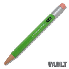 Adrian Olabuenaga #2 (Number Two) Lime Green COLOR TEST Retractable Roller Ball Pen site exclusives the vault