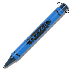Adrian Olabuenaga CRAYON - BLUE Retractable Roller Ball writing tools crayon