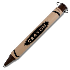 Adrian Olabuenaga CRAYON - CHOCOLATE BROWN Retractable Roller Ball writing tools crayon