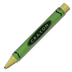 Adrian Olabuenaga CRAYON - GREEN Retractable Roller Ball ARCHIVED writing tools pens