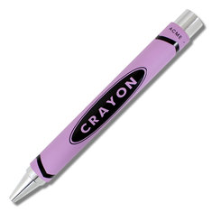 Adrian Olabuenaga CRAYON CHROME PURPLE Retractable Roller Ball writing tools crayon chrome