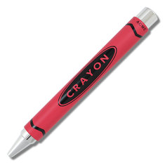 Adrian Olabuenaga CRAYON CHROME RED Retractable Roller Ball (PRE-ORDER) writing tools crayon chrome