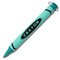 Adrian Olabuenaga CRAYON - TEAL Retractable Roller Ball writing tools crayon