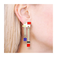 Adrian Olabuenaga DE STIJL Earrings jewelry memphis designers for acme